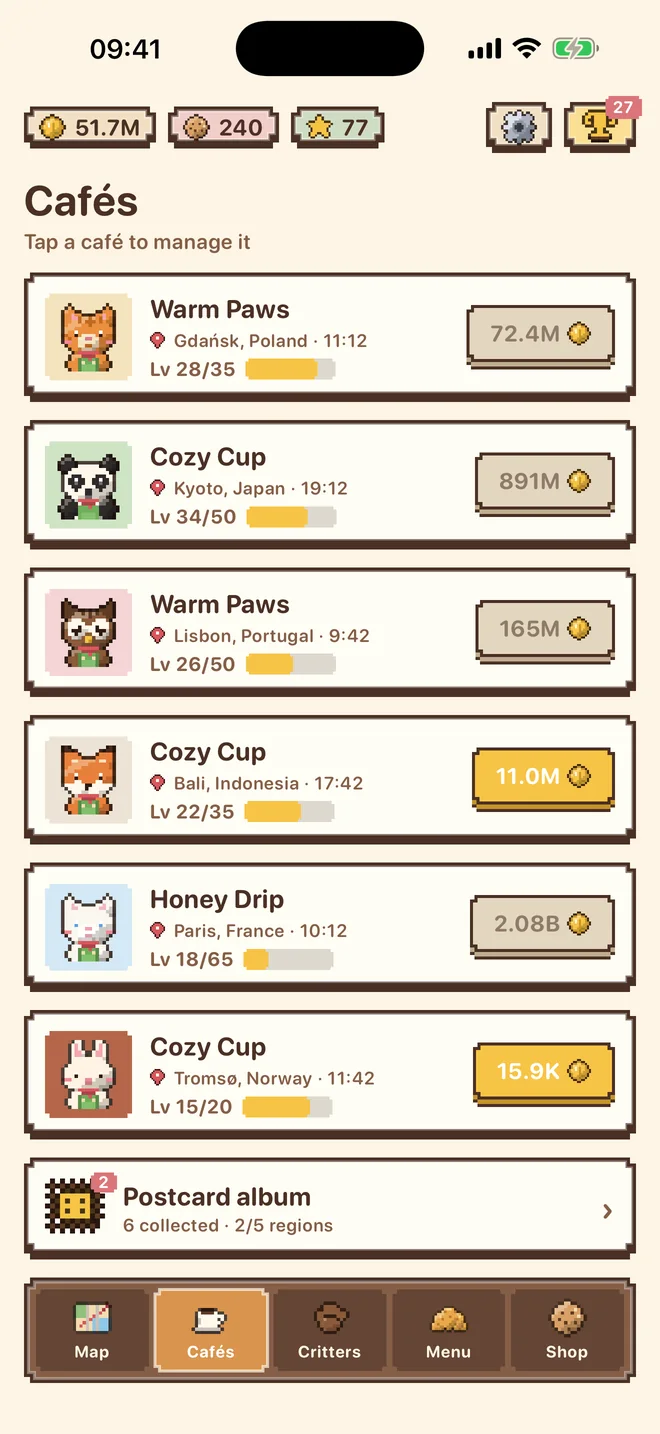 Bean & Paw: Grow a coffee empire