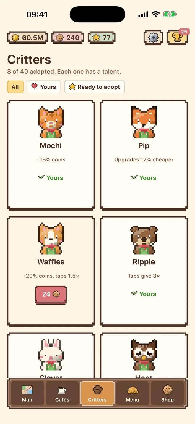 Bean & Paw: Collect critters